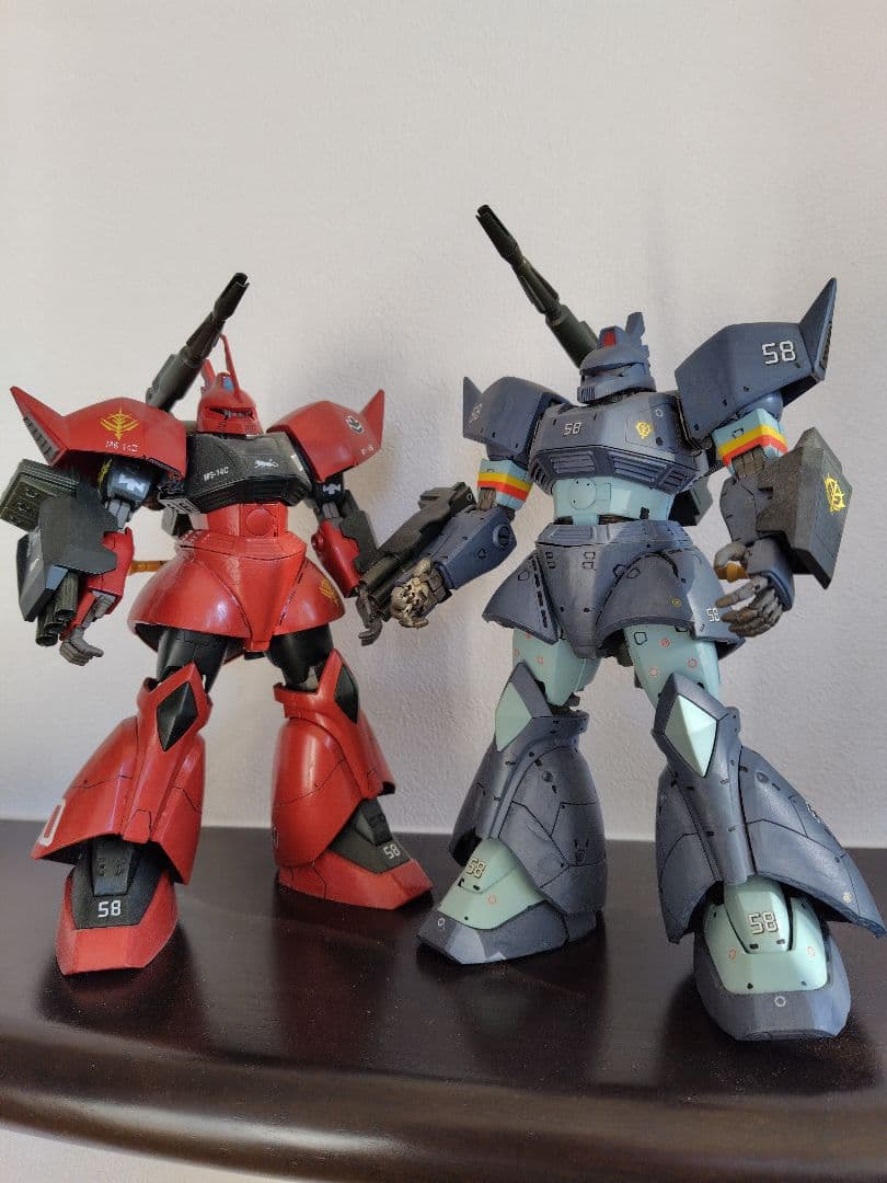 2体セット 完全塗装版 MG 1/100 ゲルググキャノン MSVカラー