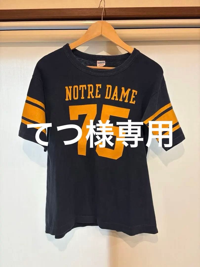 70s champion バータグ フットボールt USA製 - メルカリ