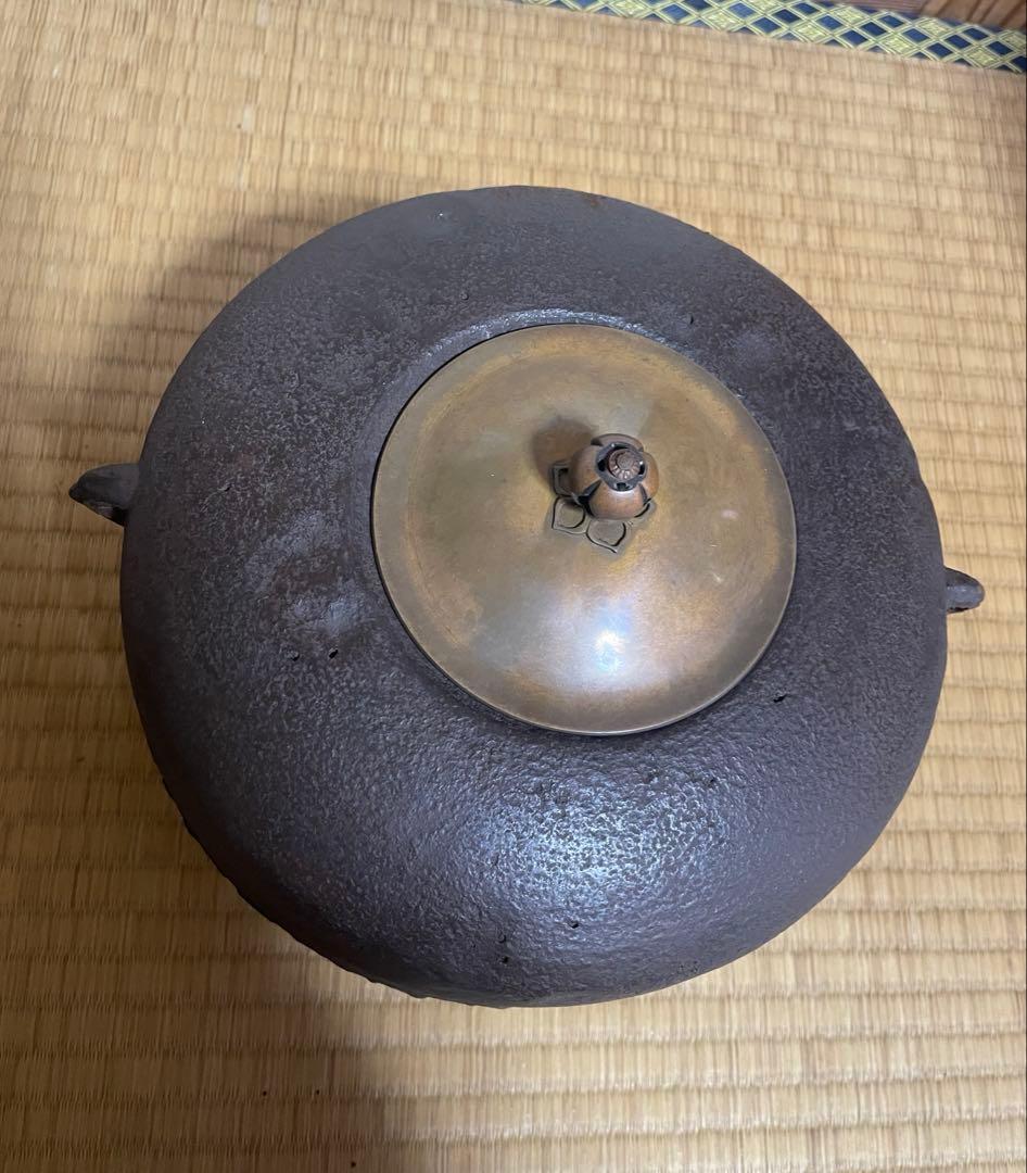 初代畠春斎 作 姥口尻張釜 風炉釜 茶道具 共箱 送料無料 - メルカリ