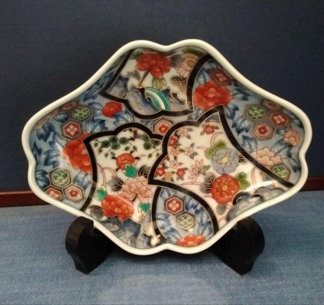 伊万里焼　手書き 木こう皿　一枚