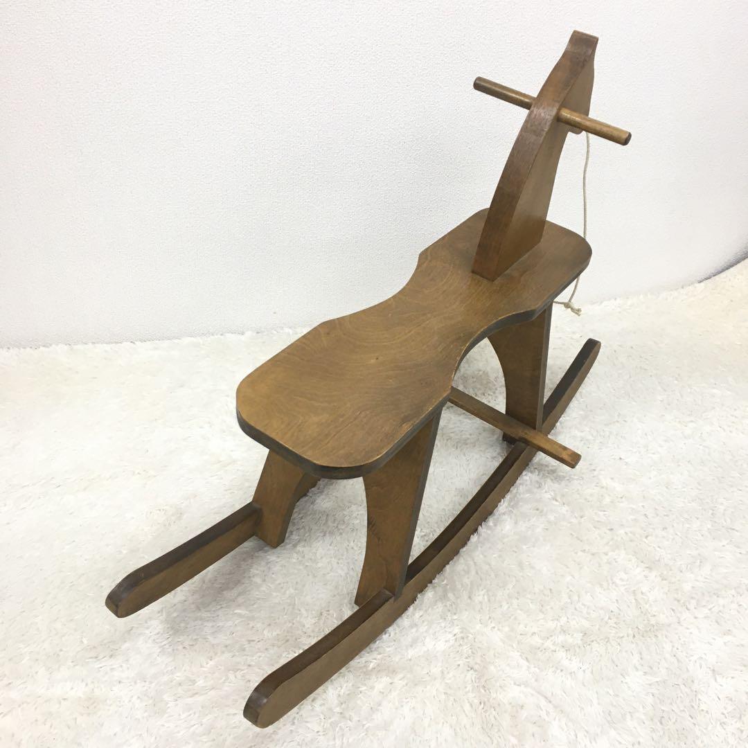 80〜90s USAヴィンテージ ロッキングホース オールド 家具 子供木馬