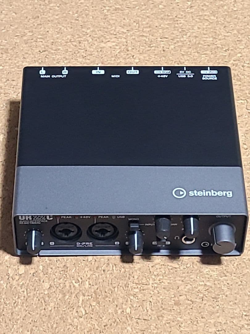 Steinberg UR22C オーディオインターフェイス（付属ソフト未使用