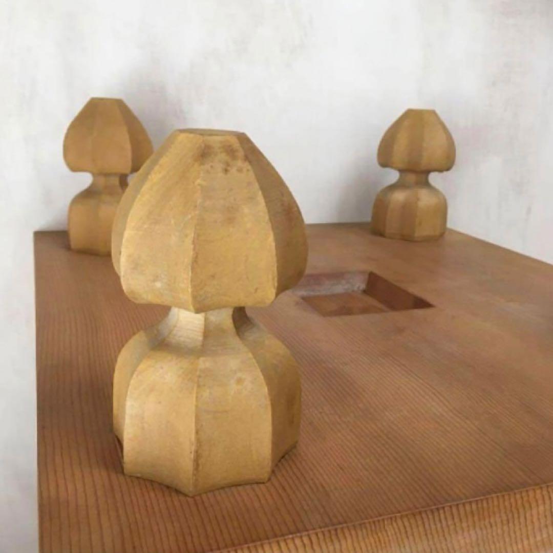 高級碁盤★天地柾目？ へそ有り 脚付き★木製★メルカリ便送料込み