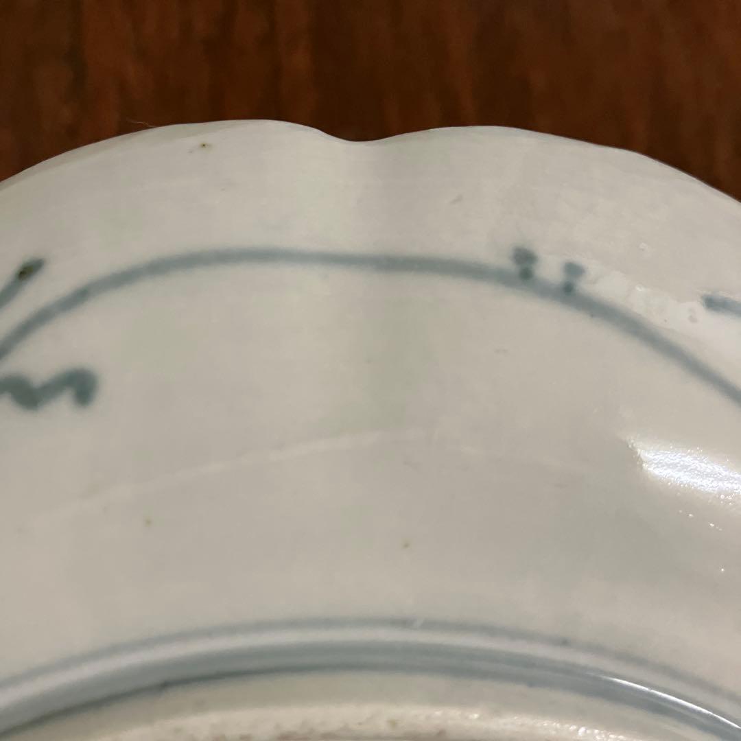 江戸〜明治初期 古伊万里 金彩 色絵 桜 7寸皿 21cm