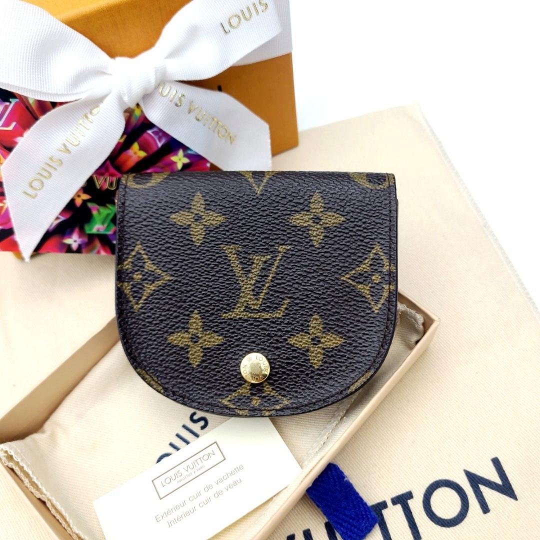 美品 ルイヴィトン ケース モノグラム M61970 ポルトモネ グゼ