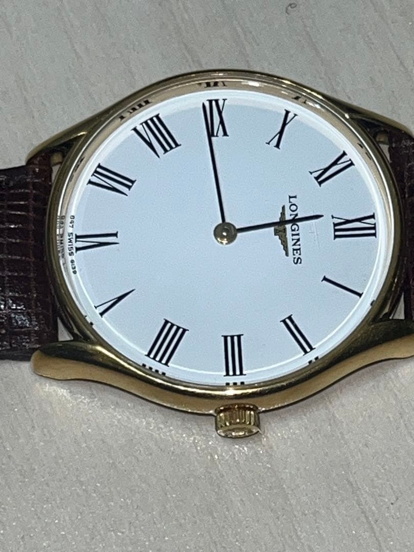 LONGINES 手巻きメンズ腕時計 皮ベルト交換済　ヴィンテージ