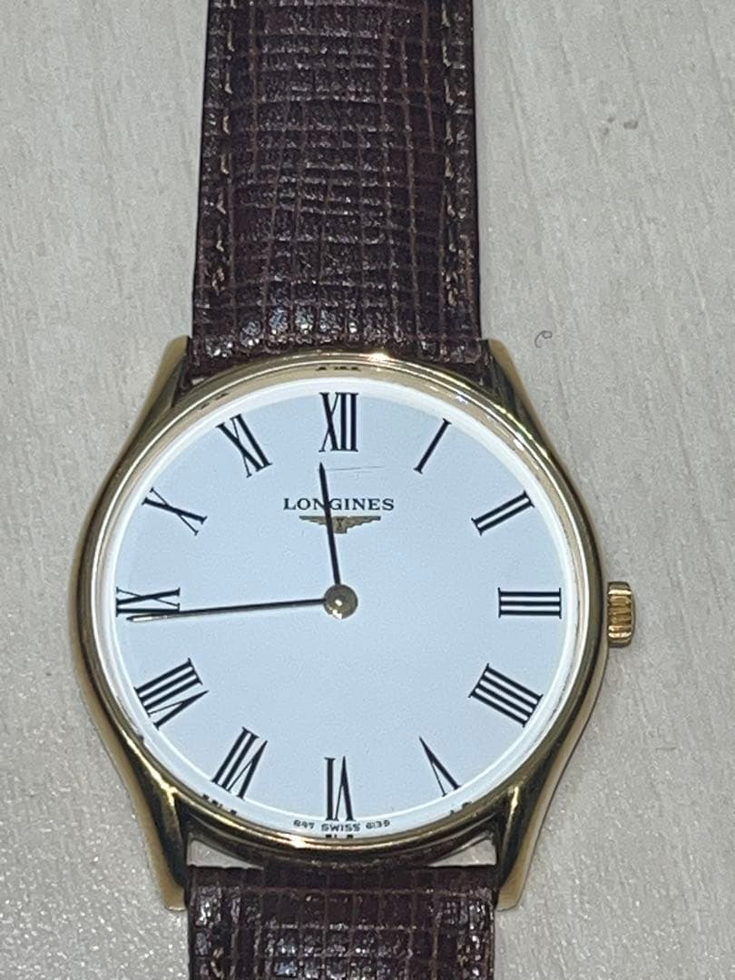 LONGINES 手巻きメンズ腕時計 皮ベルト交換済　ヴィンテージ