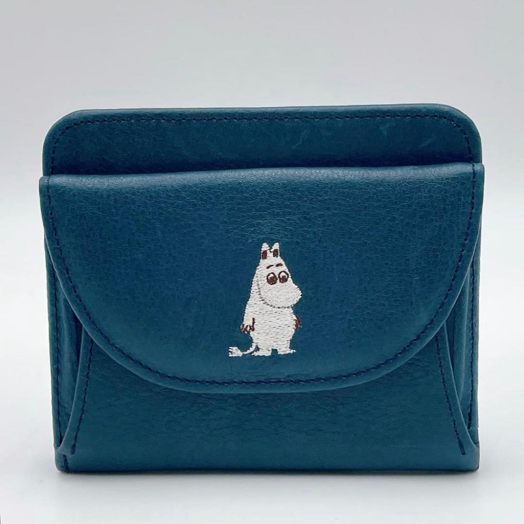 Kissora × MOOMIN 本革レザー 二つ折り財布　m607