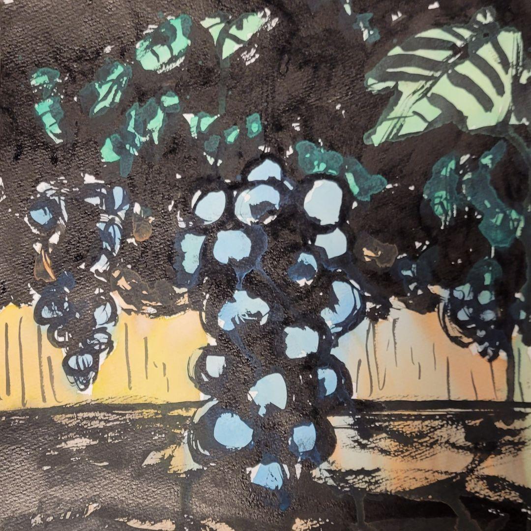 真作　風景画　水彩画