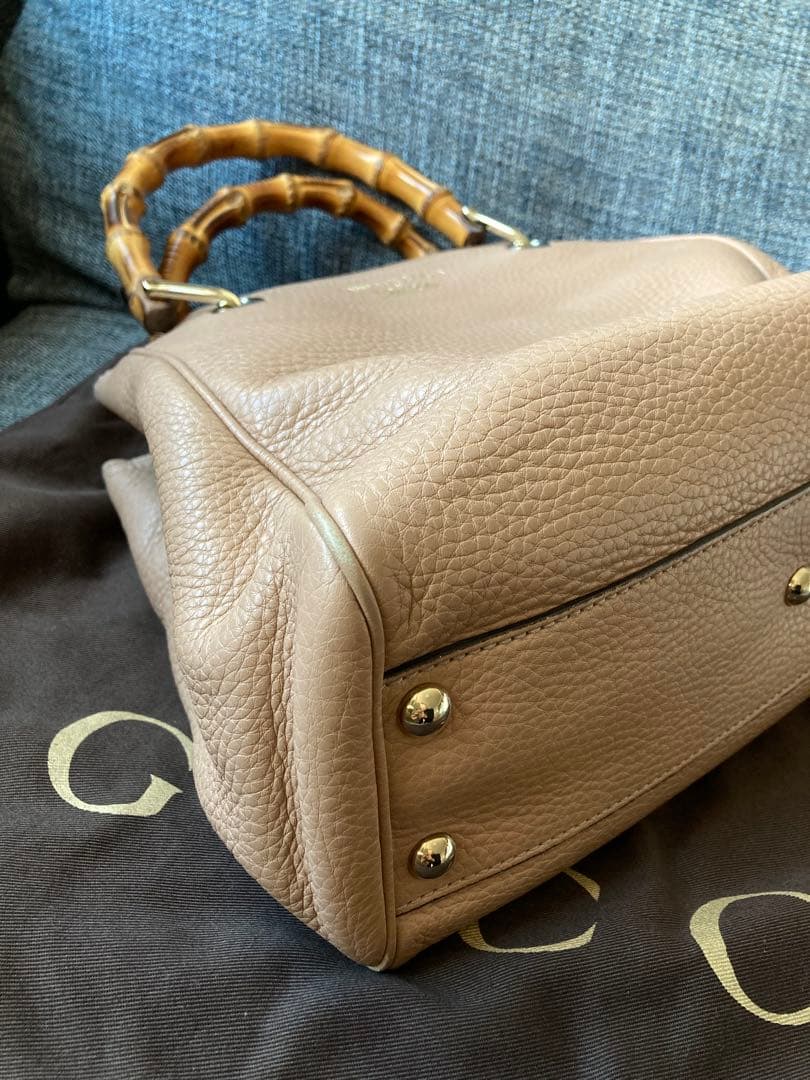 GUCCIグッチ バンブー ハンドバッグ 日本限定 フローラ 2wayベージュ