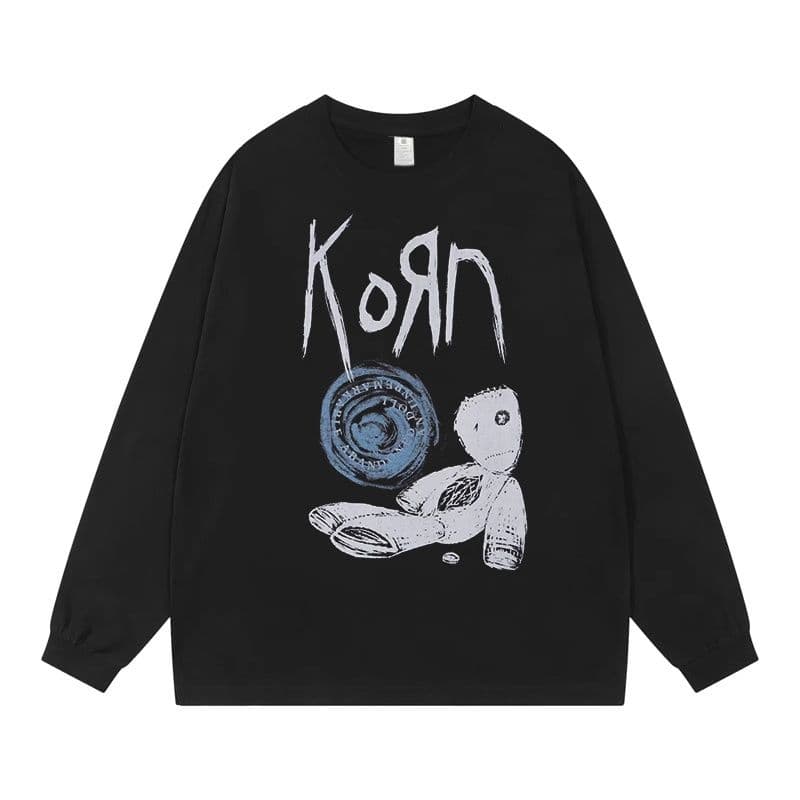 KORN コーン ロンT 長袖 Tシャツ ブラック M - メルカリ