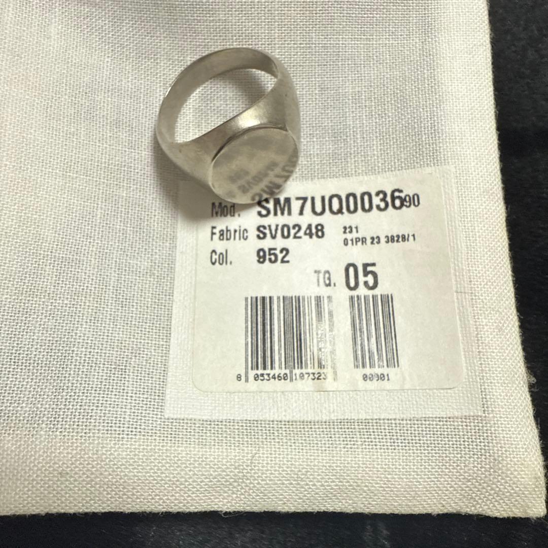 5新品 メゾン マルジェラ MM6 シュバリエ リング シルバー 真鍮 指輪