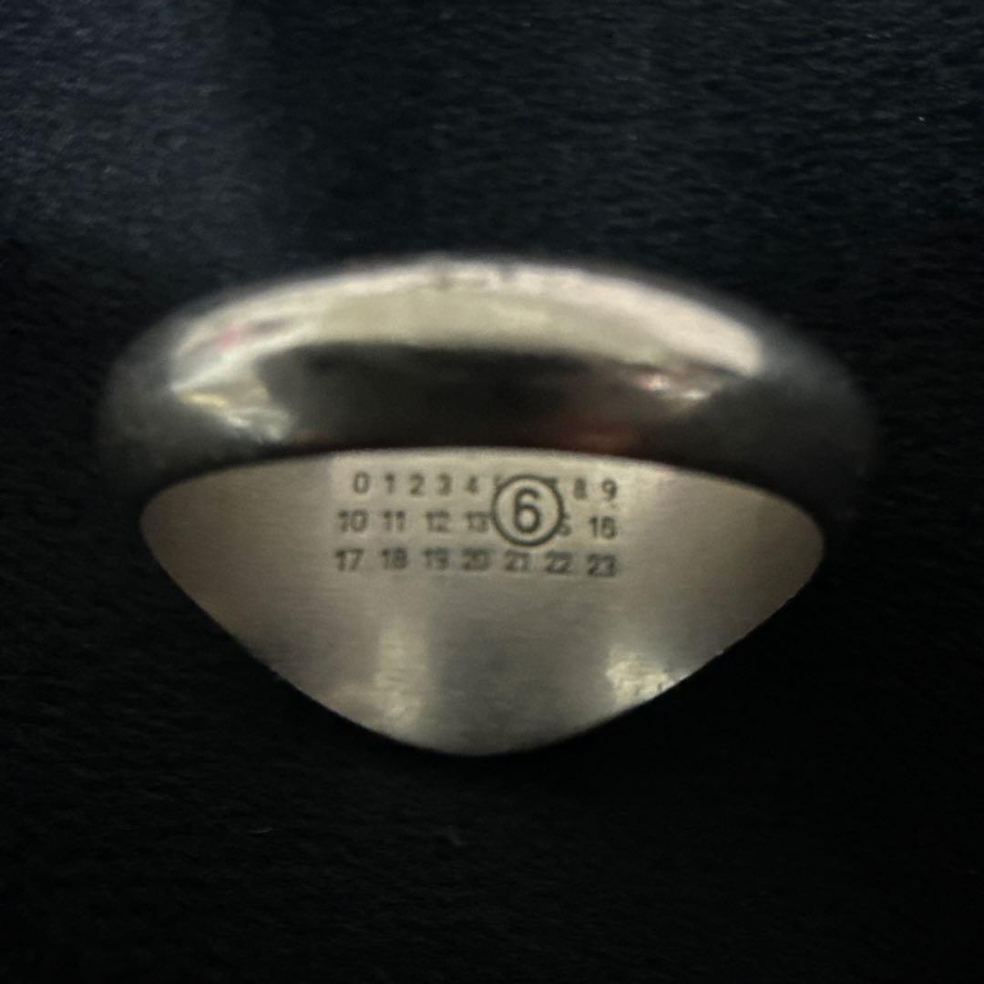 5新品 メゾン マルジェラ MM6 シュバリエ リング シルバー 真鍮 指輪