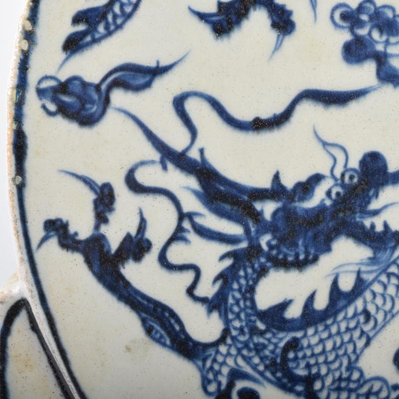 Khiêm Bỉnh様専用 中国 青花 雲龍蓮花文 扁壷 V 7019Aの通販はau PAY