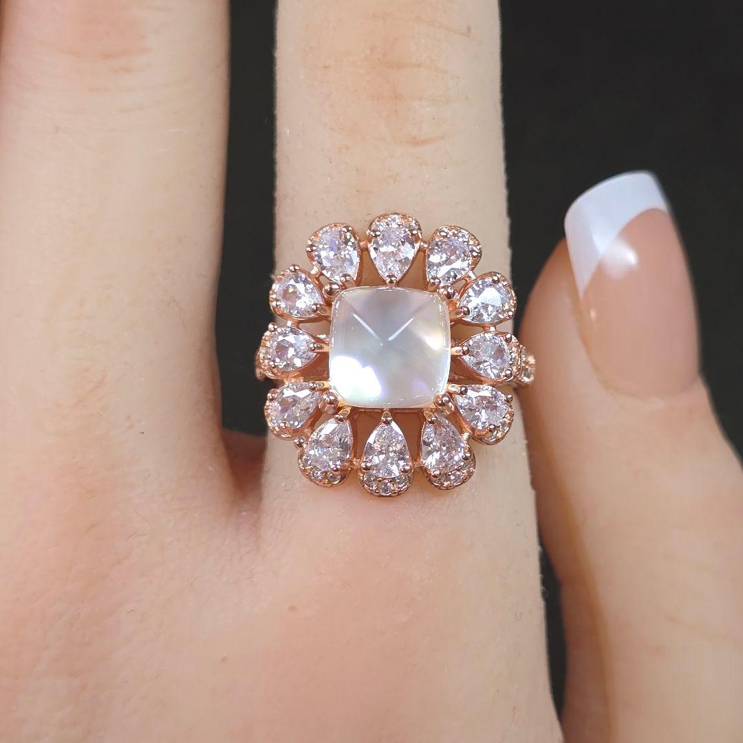 天然水晶xマザーオブパール　リング　天然水晶　マザーオブパール　指輪