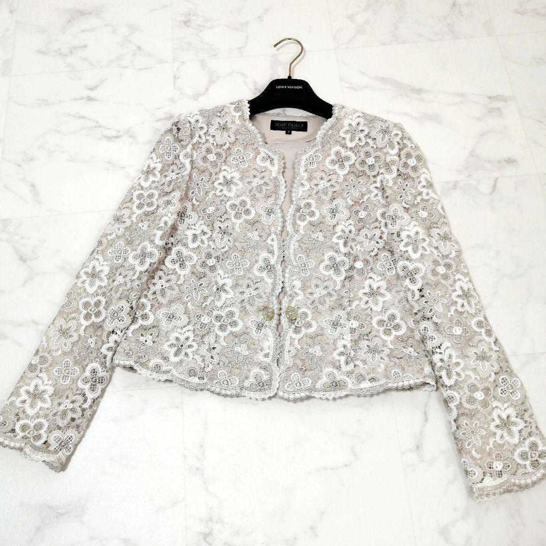 極美品✨ ソワール ドルチェ　マザードレス　セット　総レース　マキシ　11　高級