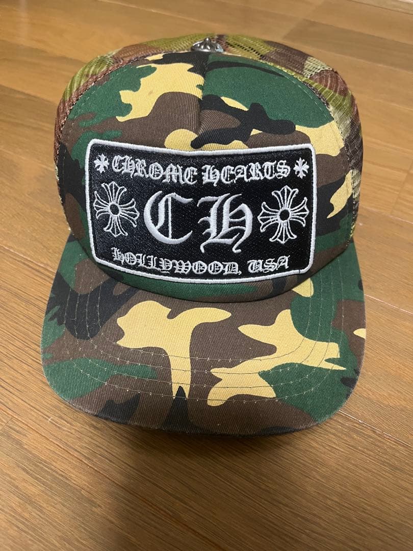 CHROME HEARTS 迷彩 トラッカーキャップ - メルカリ
