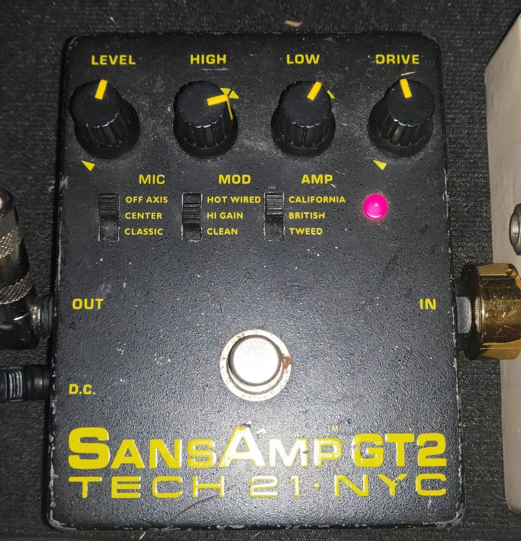 Tech21 SansAmp GT2　エレキギター　エフェクター Amazon | TECH 21 GT2 サンズアンプ SansAmpギター用アナログアンプ