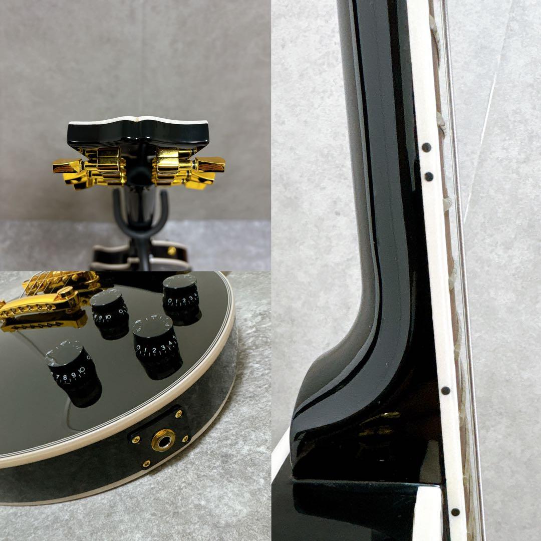 ARIA ブリッツ レスポールカスタム ぼっちざろっく エレキギター 黒金