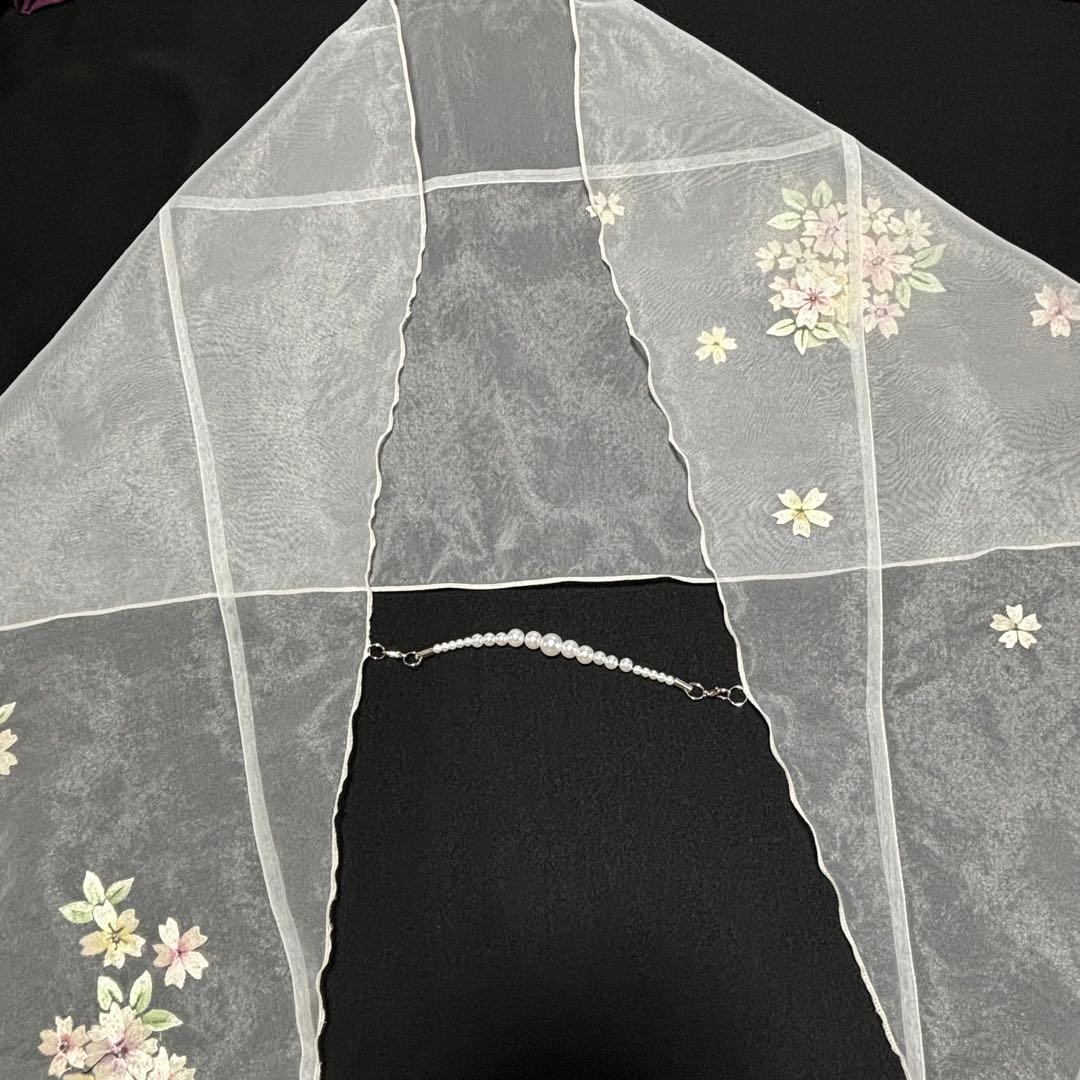 彩♪ 袋帯と未使用服地からロングワンピース❣️ストール付