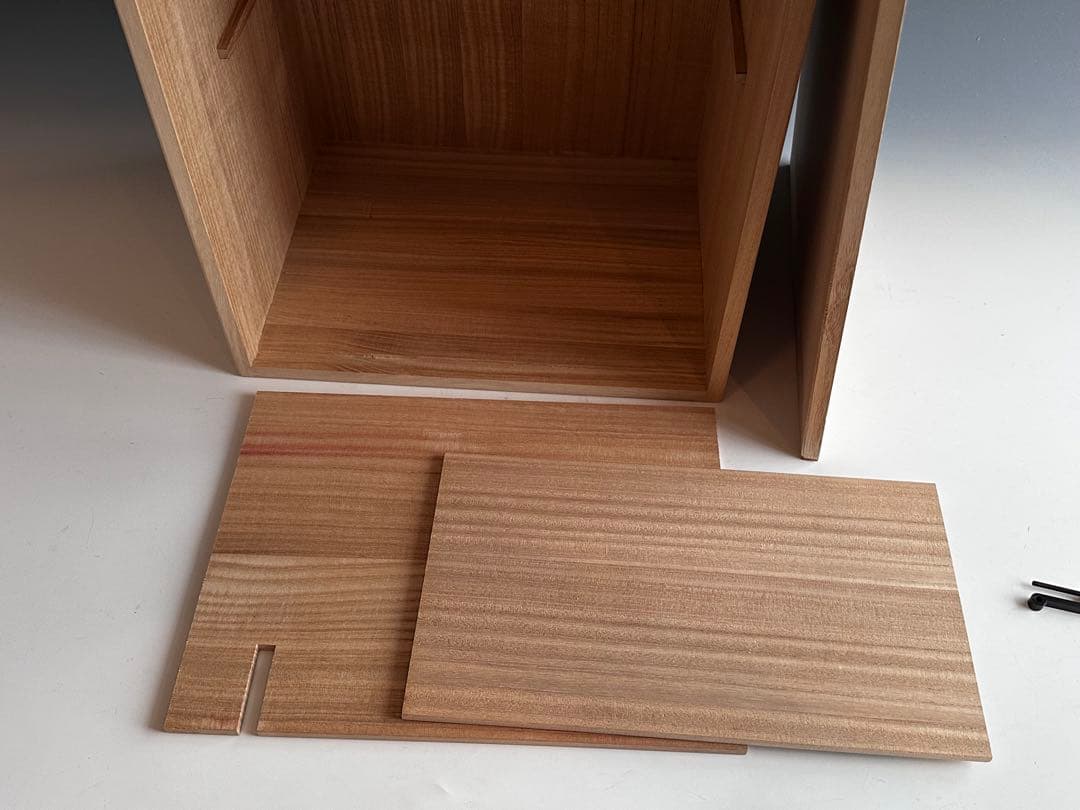 茶道具 利休好 桐木地 旅箪笥 茶会 野点 稽古 ほぼ未使用 棚