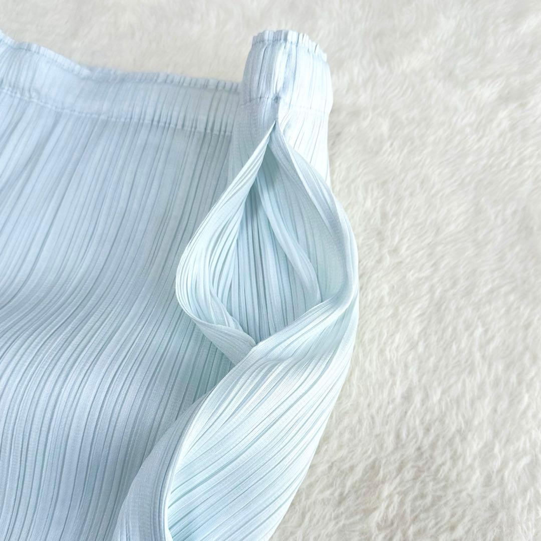 極美品✨PLEATS PLEASE プリーツプリーズ 巻スカート 水色 サイズ3