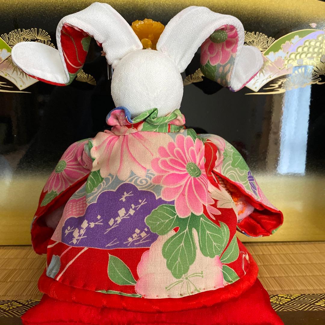 縮緬創作人形 うさぎのぶす姫 福々兎1体送料込み