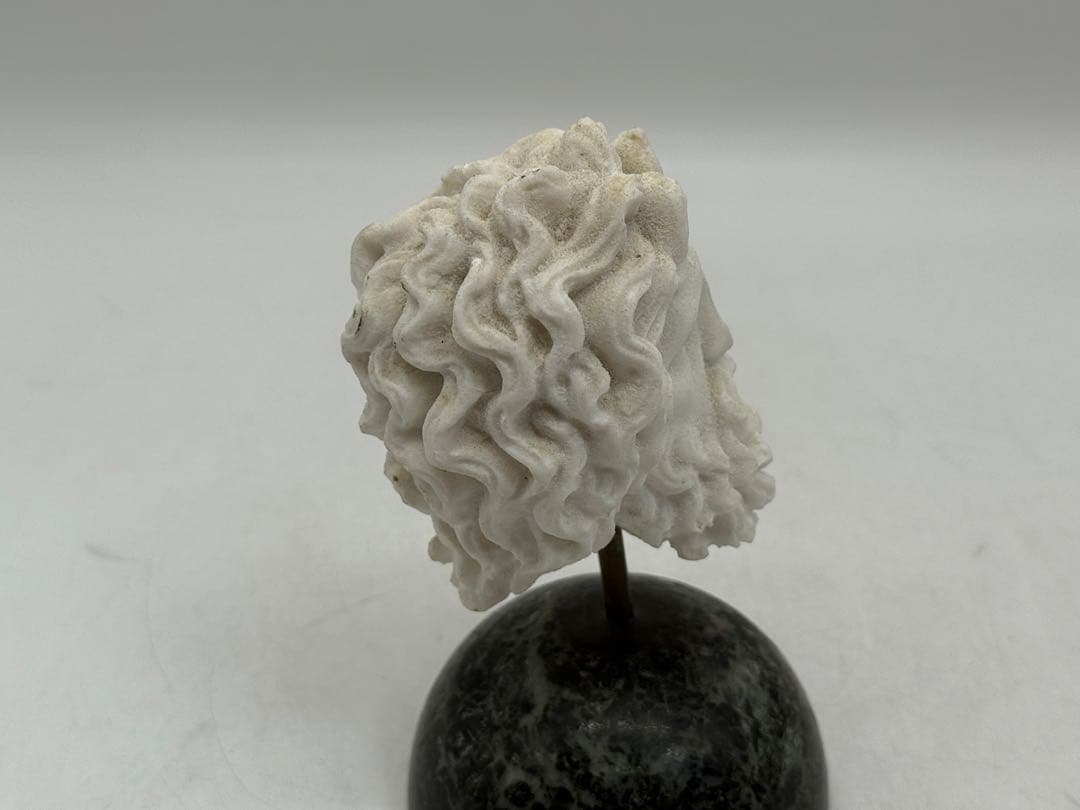 オブジェ 人物 石膏像大理石台 イタリア？ギリシャ？ 送料込み150818