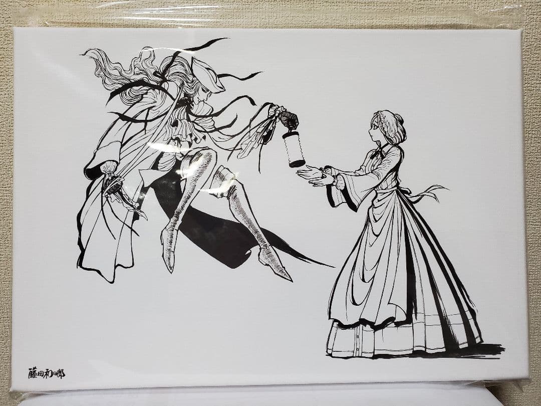 ゴーストアンドレディ キャンバスボード フロー グレイ 劇団四季