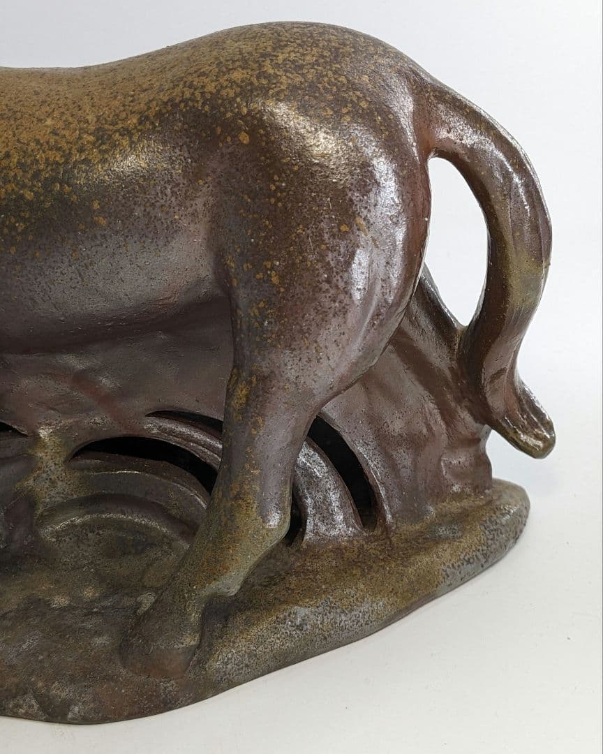 岡山県重要無形文化財 浦上善次 庚午 共箱共布栞 干支置物 馬 ウマ インテリア