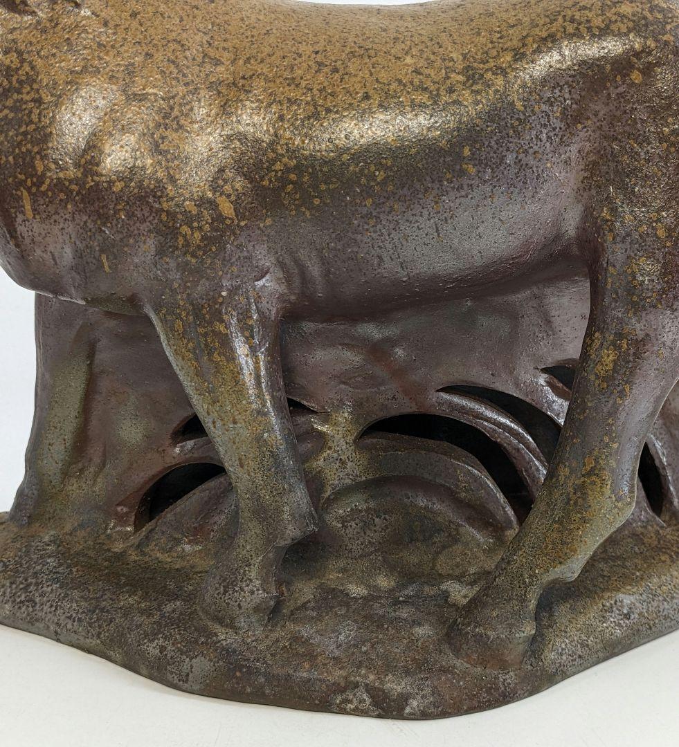 岡山県重要無形文化財 浦上善次 庚午 共箱共布栞 干支置物 馬 ウマ インテリア