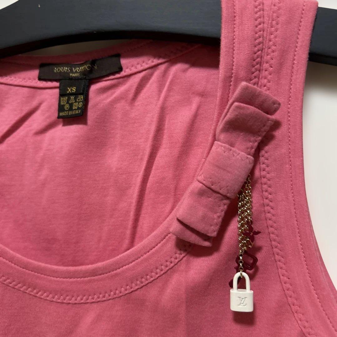 LOUIS VUITTON ピンク タンクトップ XS