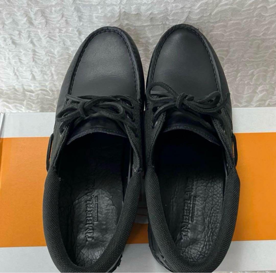 ティンバーランド スリーアイ ボートシューズ ブラック 26cm