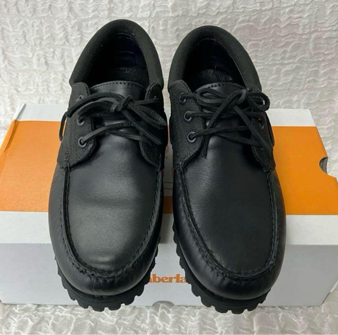 ティンバーランド スリーアイ ボートシューズ ブラック 26cm