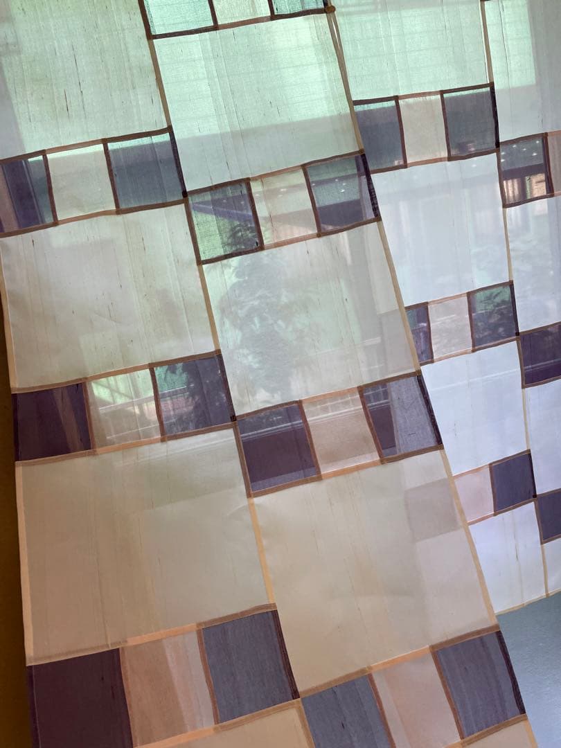 韓国】暖簾、のれん、間仕切り、ポジャギ、オクサ、絹、ハンドメイド