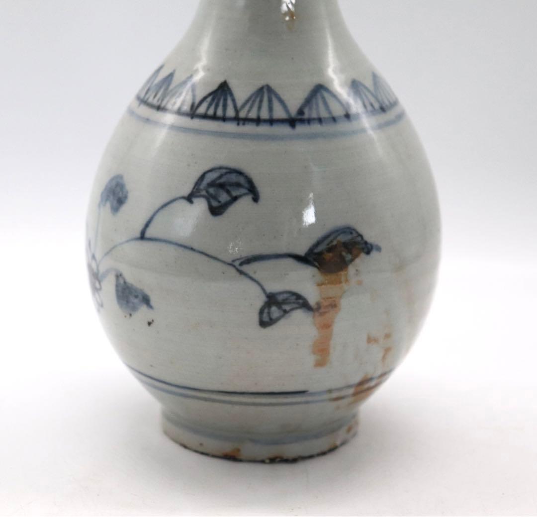 李朝 染付 瓶 送料込み0814の通販はau PAY マーケット - 輸入雑貨の