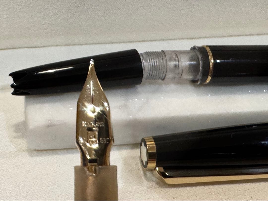 極美品】モンブラン No.221(超希少： 過渡期モデル) ブラック万年筆