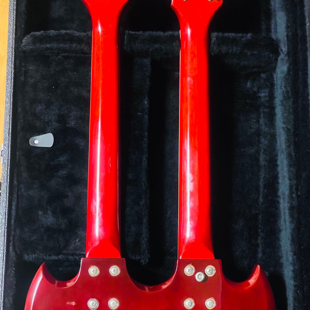 【美品・希少】mavis ダブルネックギター 専用ハードケース付