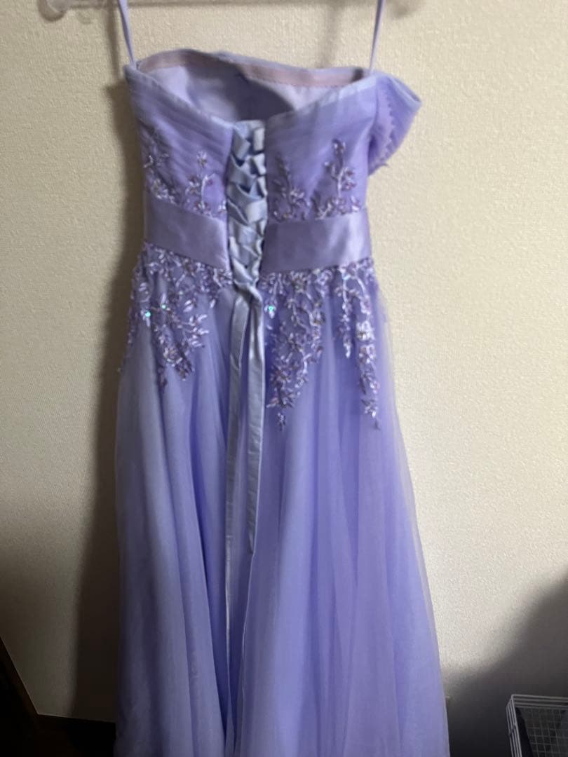 ラベンダーカラー Aライン ドレス 【演奏会 コンサート】 tweed