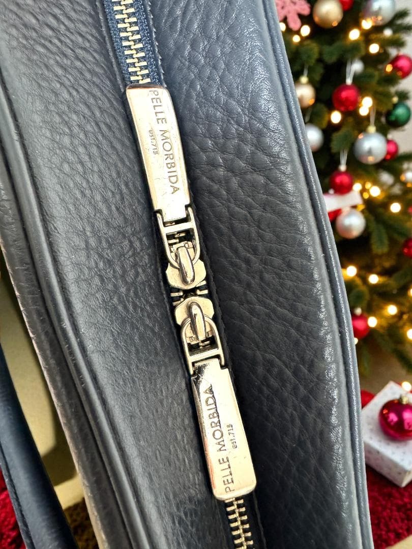 ⭐PELLE MORBIDA ビジネスバッグ 濃紺 レザー⭐