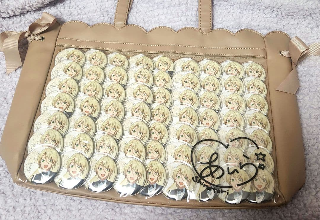 あんスタ 白鳥藍良 缶バッジ 痛バッグ セット