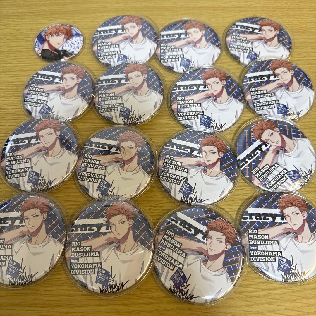 毒島メイソン理鶯 BASE 缶バッジ 15個セット - メルカリ