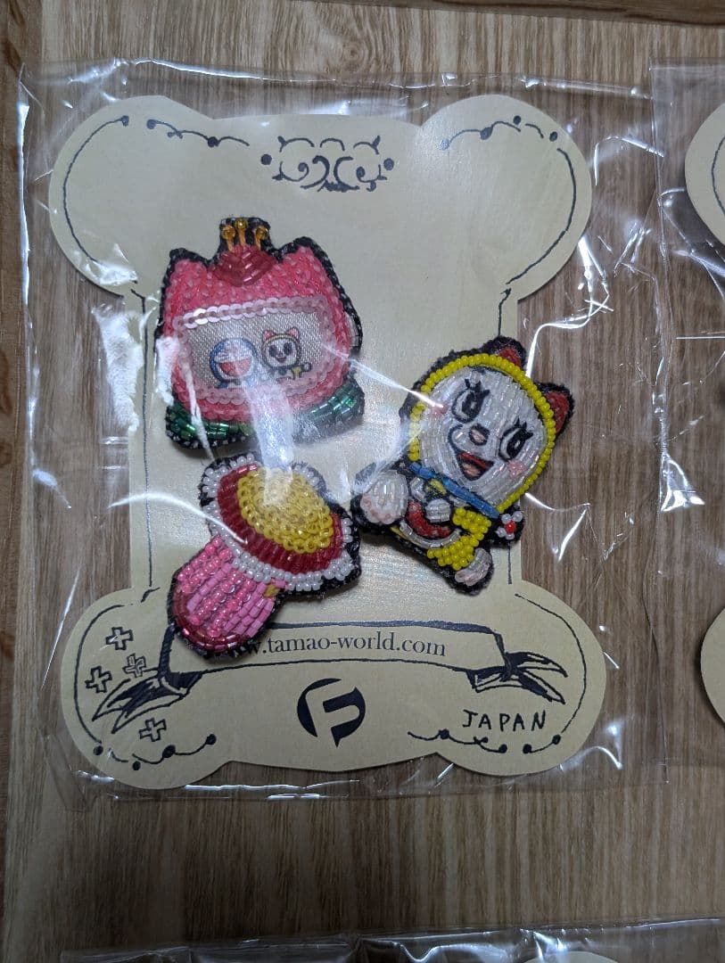 レア 刺繍ミニブローチ ドラミちゃん 藤子・F・不二雄ミュージアム限定