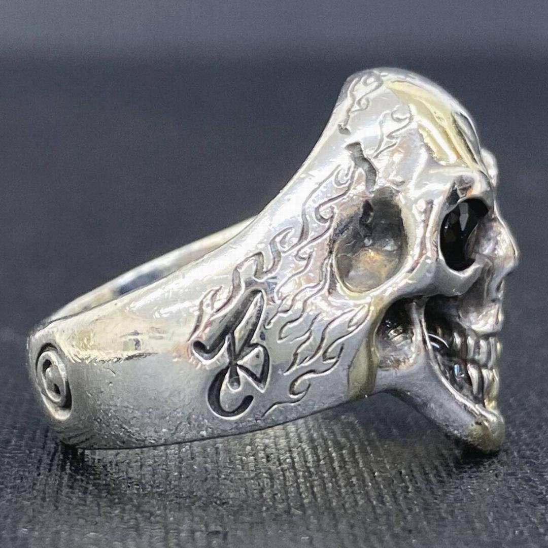 Bill Wall Leather K18 グッドラック スカル リング 17号