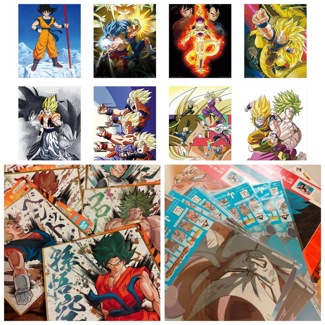ドラゴンボールEX ビジュアルボード ビジュアルシート 色紙 86枚セット