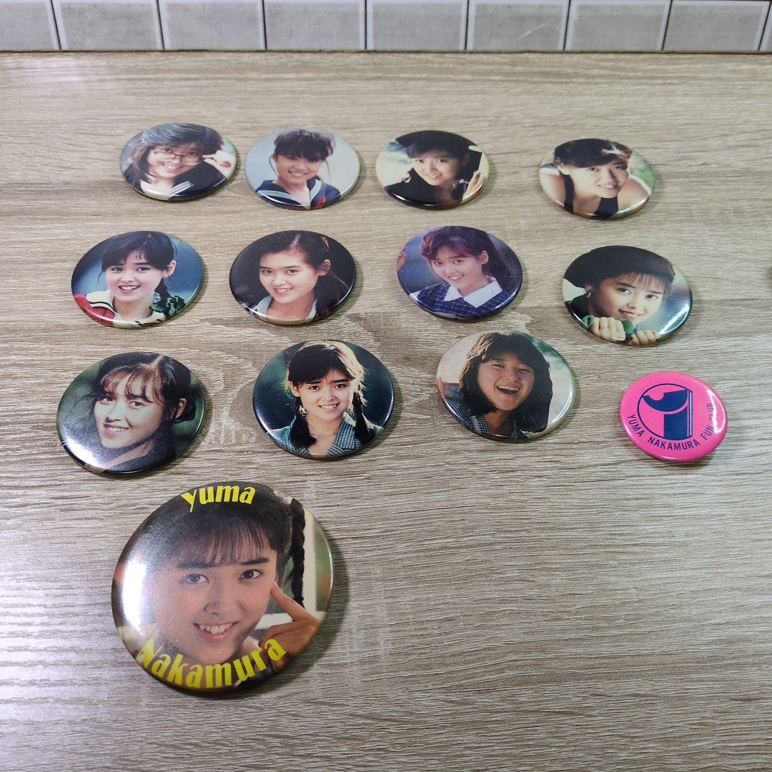 レア 中村由真 グッズ まとめ 缶バッチ 下敷き 写真 使用済みチケット