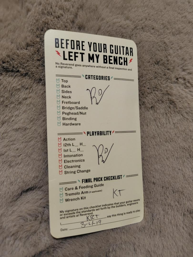 Reverend Guitars Kingbolt レバレンド ギター コリーナ