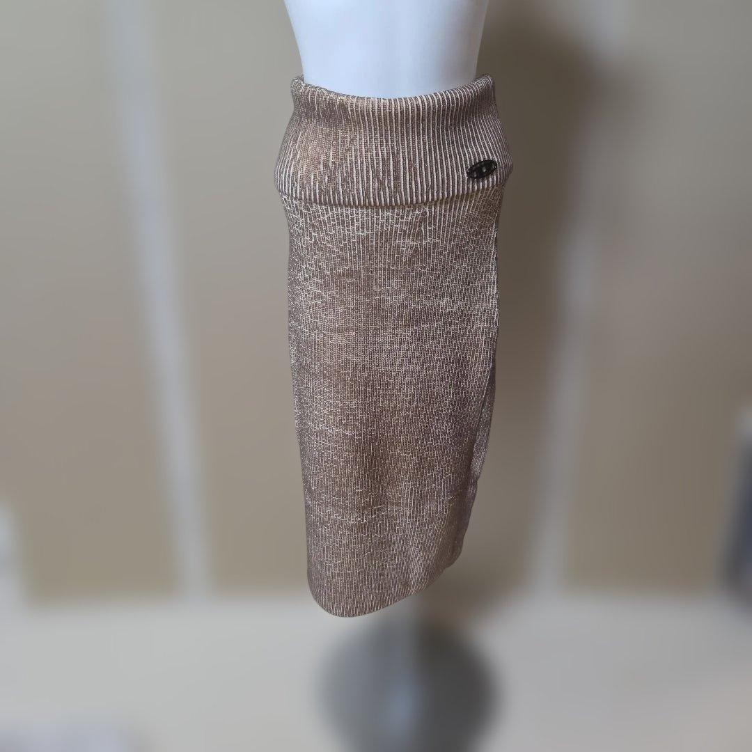 ♡DIESEL♡ ゴールド&ベージュ ニット タイトスカート セットアップ