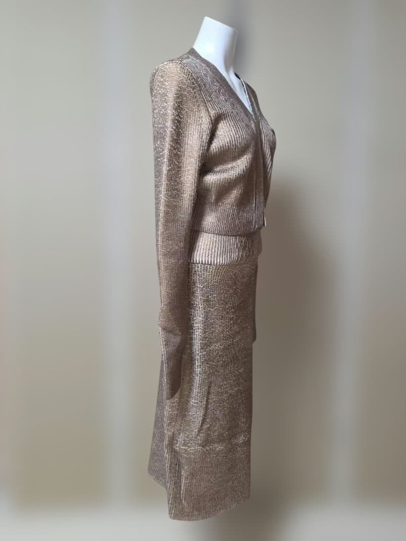 ♡DIESEL♡ ゴールド&ベージュ ニット タイトスカート セットアップ