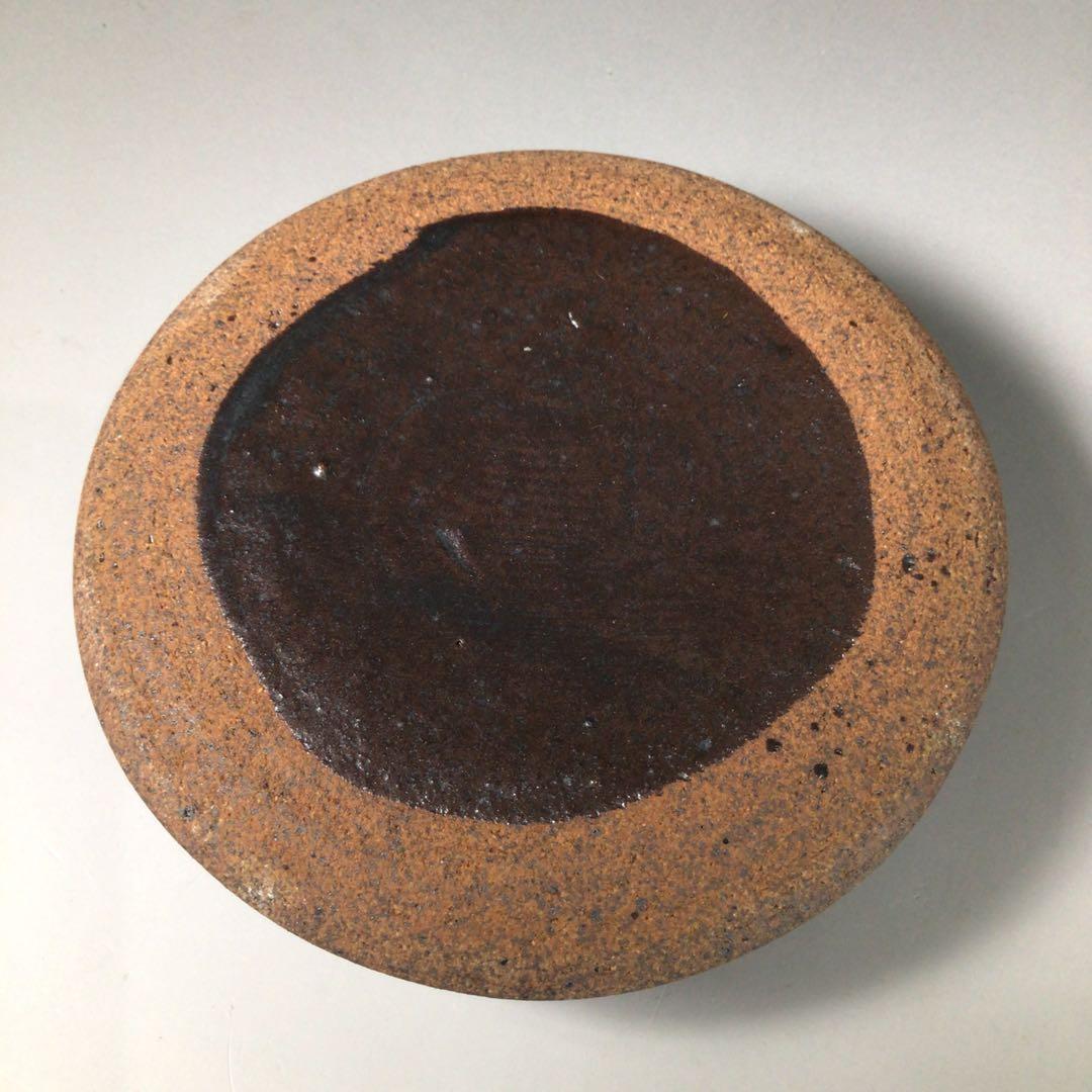 S92 水指 『大谷焼』『元山窯造』『耳付水指』 共箱 茶道具